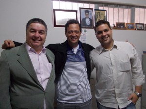 Dr. Vanderlei Peres Soler, Antônio Pereira Ramos e Dr. Vinicius Aranha.