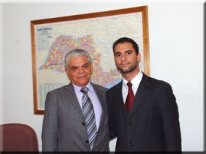 Secretário Lourival Gomes e representante da Secretaria de Justiça, Felipe Augusto de Toledo Moreira