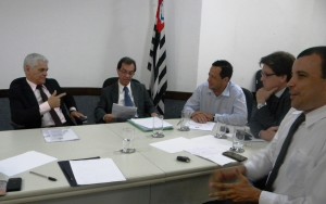 Diretoria do SINDESPE presente Antonio Pereira Ramos - presidente, Alexandre Alves de Godoy - Diretor Jurídico e William Nunes de Araujo "Nerin" - Secretário Geral