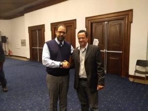 Foto da direita para esquerda Antonio Pereira e Secretário Planejamento e Gestão