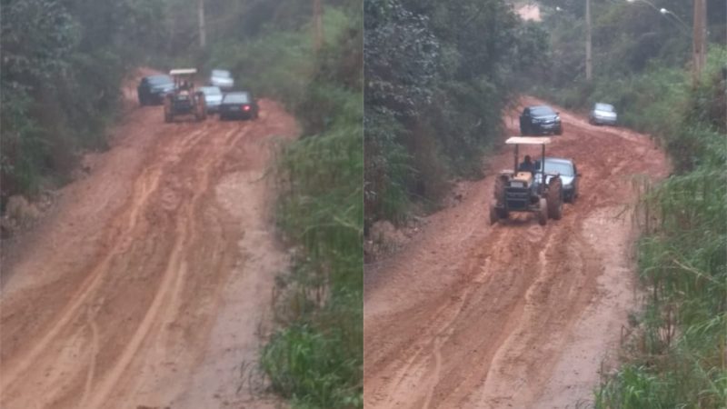 Estrada de acesso à Penitenciária de Mairinque, em meio a vegetação densa e sem asfalto coloca em risco a segurança pública