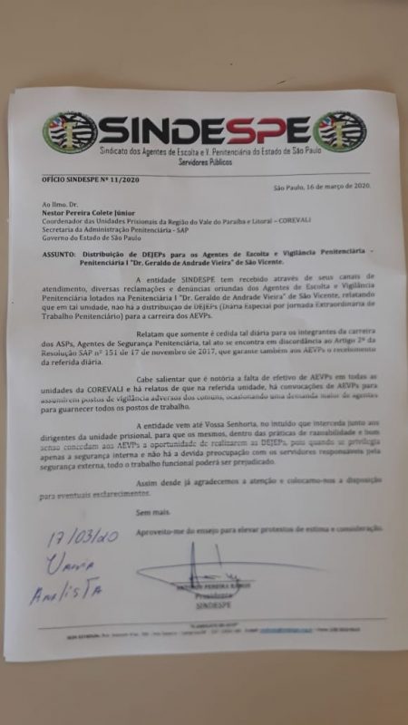 protocolo ofício 11-2020 COREVALI