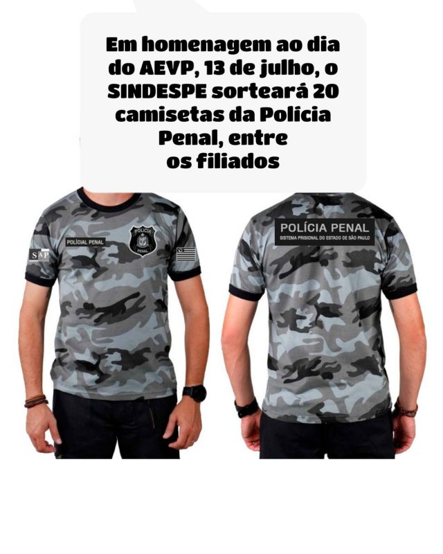 modelo camiseta policia penal