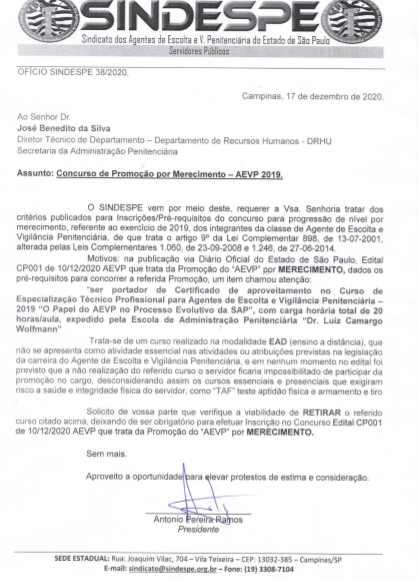 oficio promoção -2019-foto