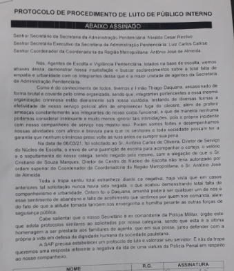 abaixo assinado do polo