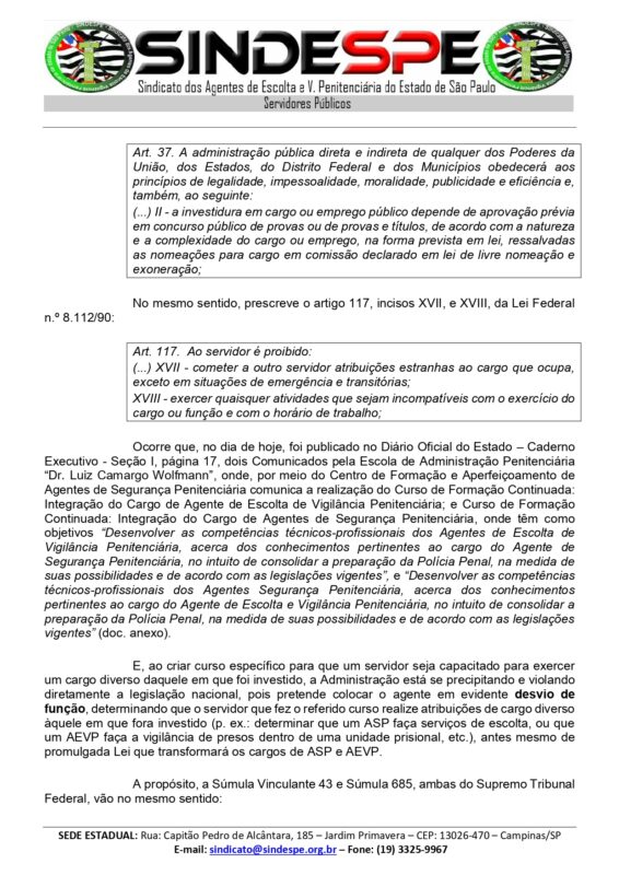 Ofício 24-2023 - Secretário da SAP CC Secretário Executivo - Solicitação de revogação dos Cursos de Formação Continuada_page-0002