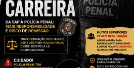 Polícia Penal SP: Cresce o Risco de PAD e Demissão na Nova Carreira.